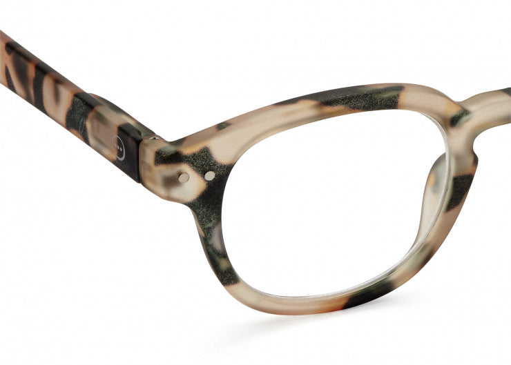 Reading Glasses #C The Retro - Light Tortoise - نظارات