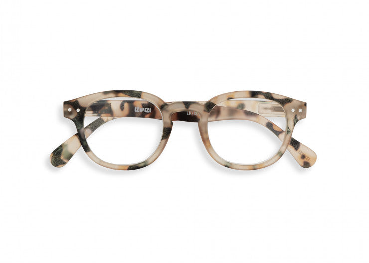 Reading Glasses #C The Retro - Light Tortoise - نظارات