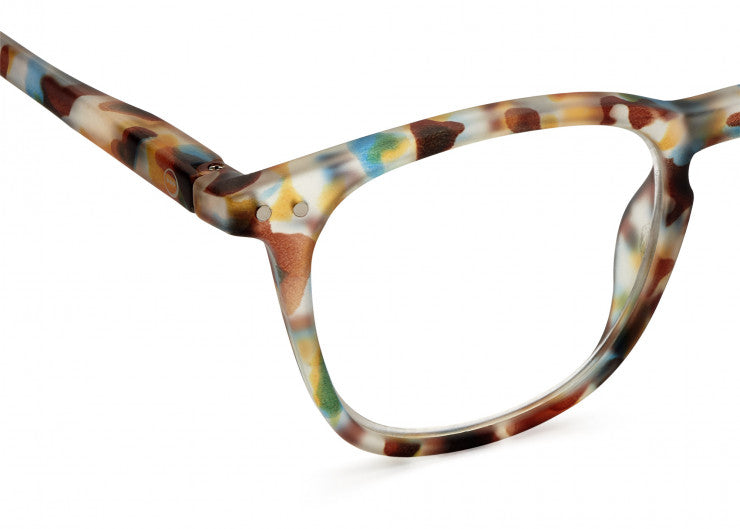 Reading Glasses #E The Trapeze - Blue Tortoise - نظارات