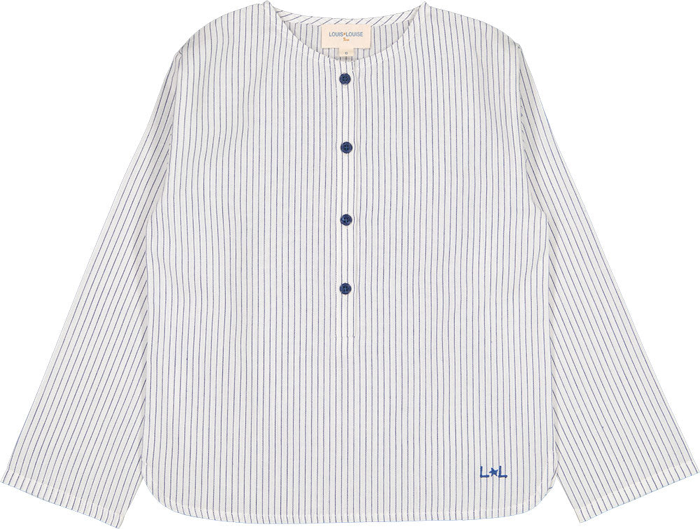 Shirt Boy Oncle Navy/Off-White - قميص