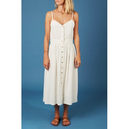 Women Dress Erynette Off White - بذلة