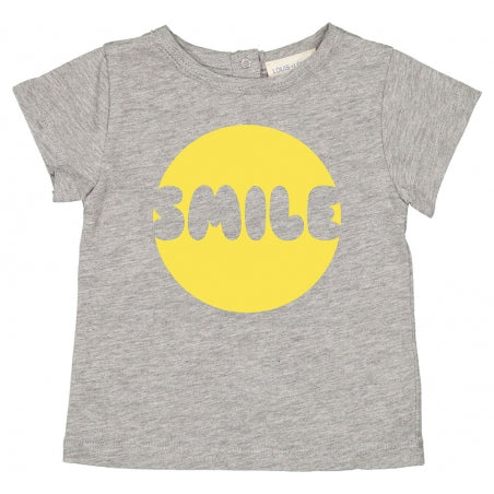 T-Shirt Baby Boy Tom "Smile" Grey - قميص