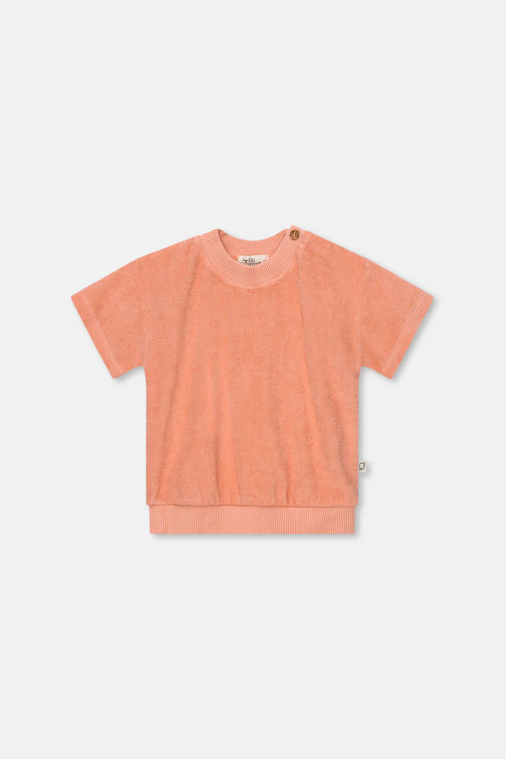 T-Shirt Toweling Baby Girl Laurel Peach - ملابس