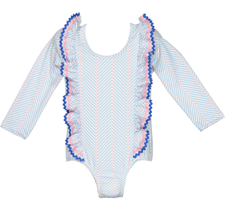 Surfsuit Geometric Stripes - سباح