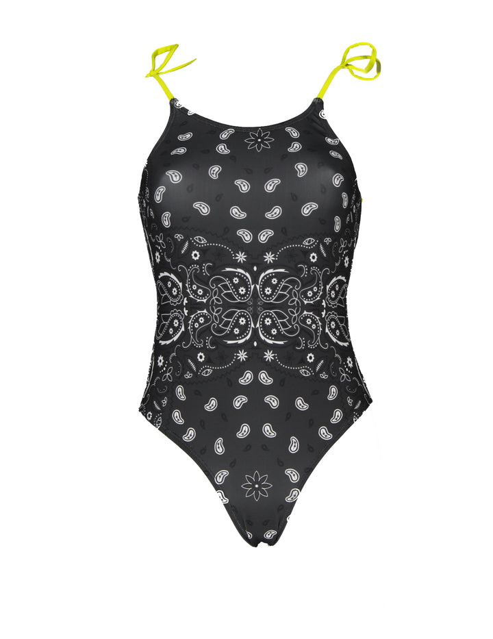 Women Swimsuit Dark Bandana - سباح