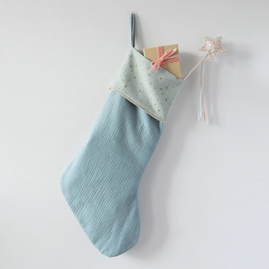 Starry Christmas Stocking Blue - مستلزمات