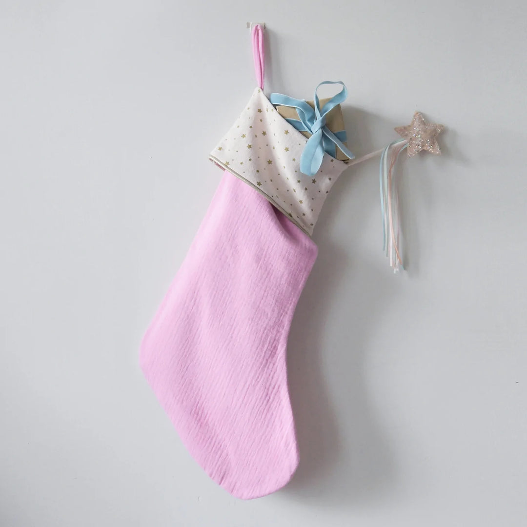 Starry Christmas Stocking Pink - مستلزمات