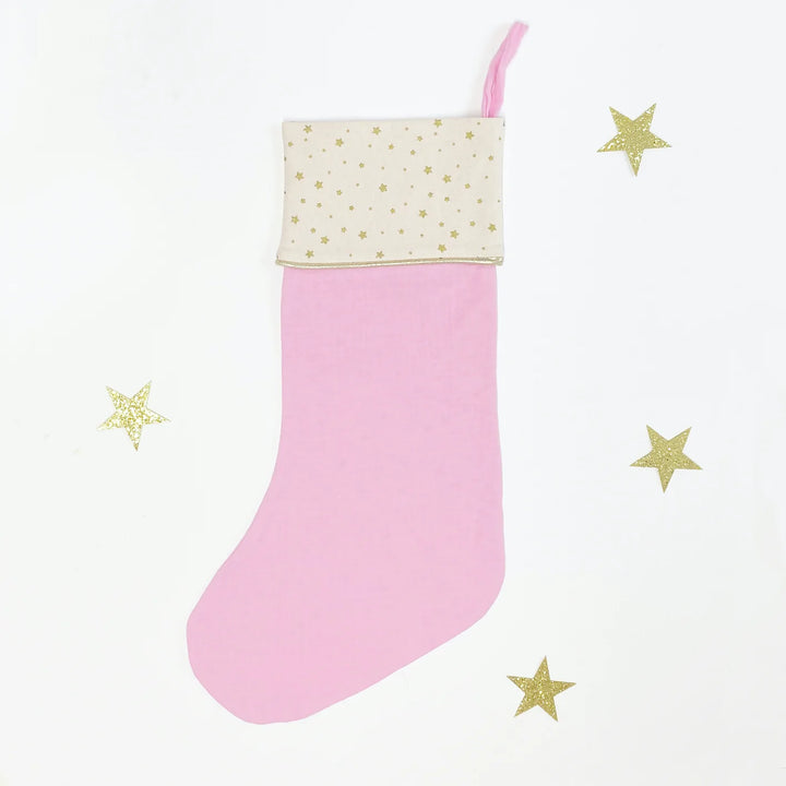 Starry Christmas Stocking Pink - مستلزمات