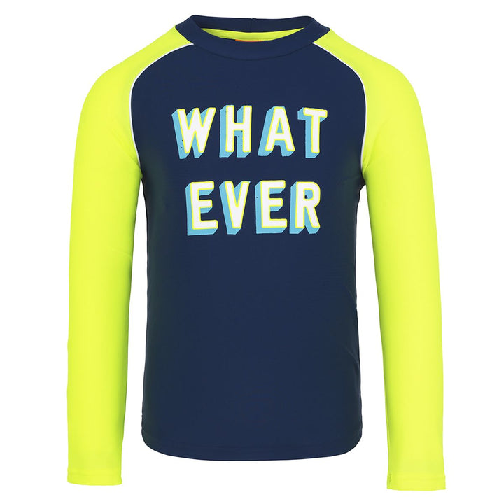 Boys Whatever Long Sleeve Rash Vest - ملابس السباحة