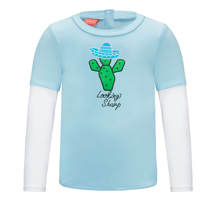 Baby Boys Cactus Long Sleeve Rash Vest - ملابس السباحة