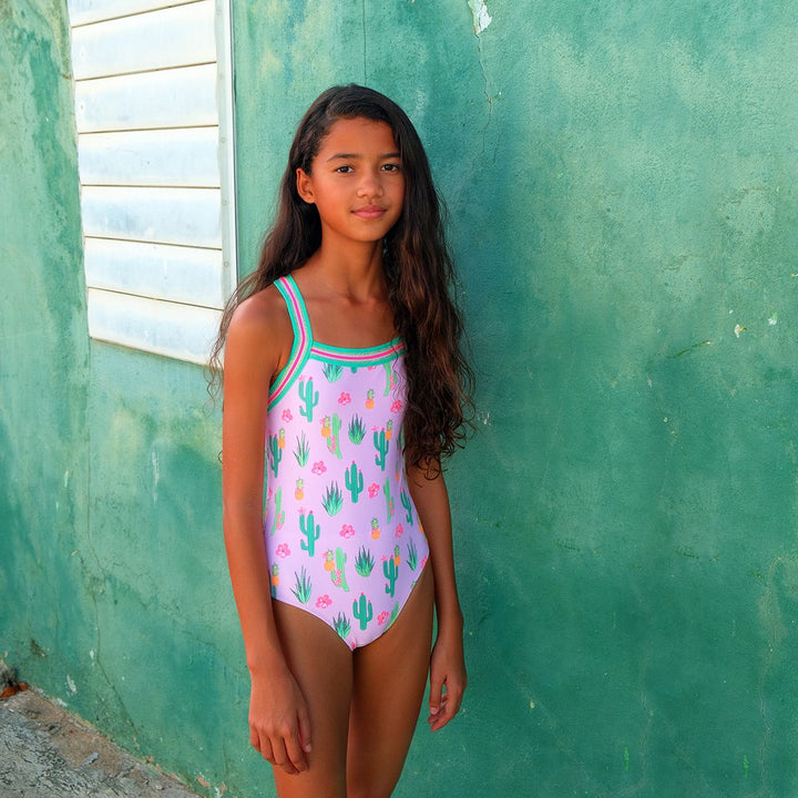 Girls Cactus Swimsuit - ملابس السباحة