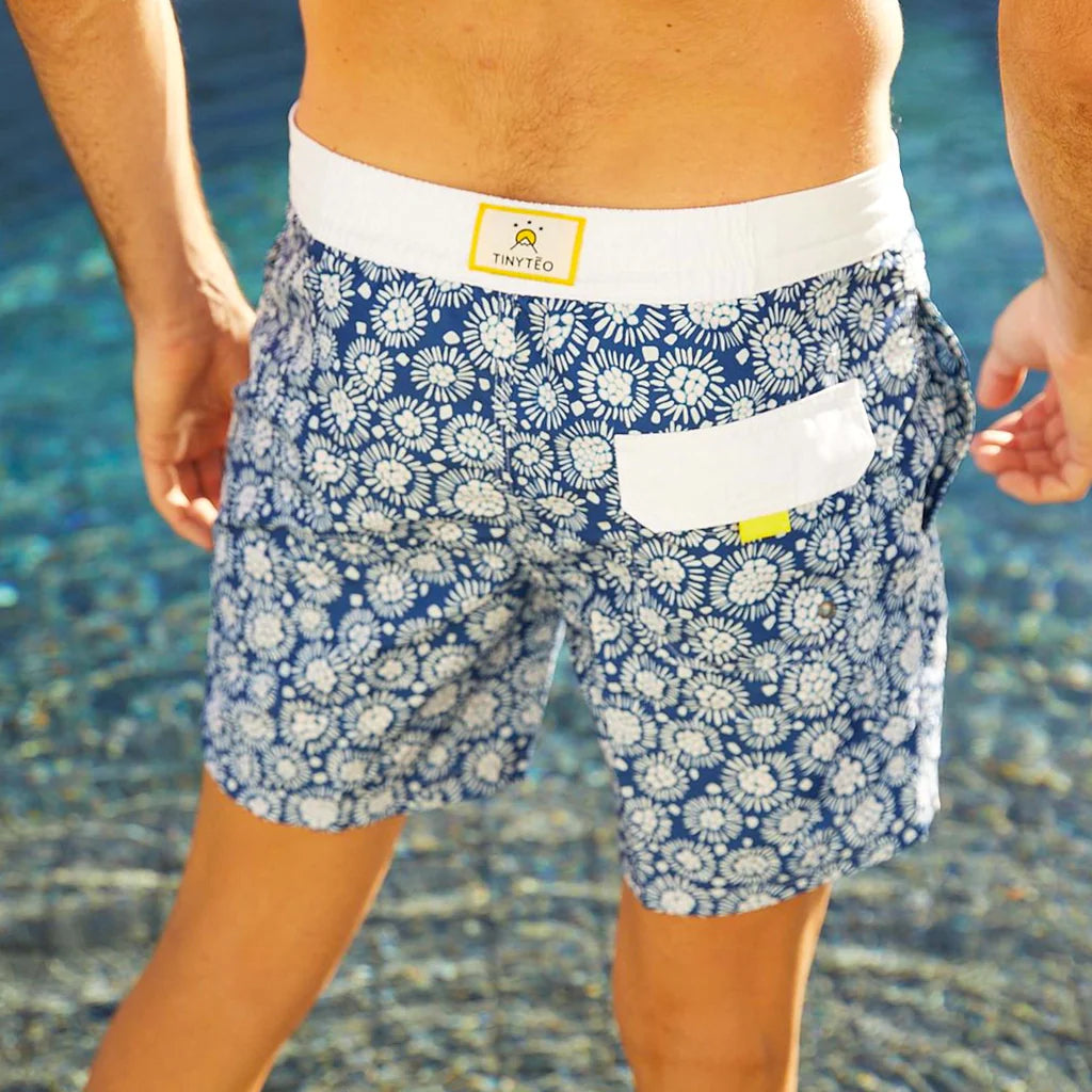 Men Swimshort Blue Ameba - ملابس سباحة