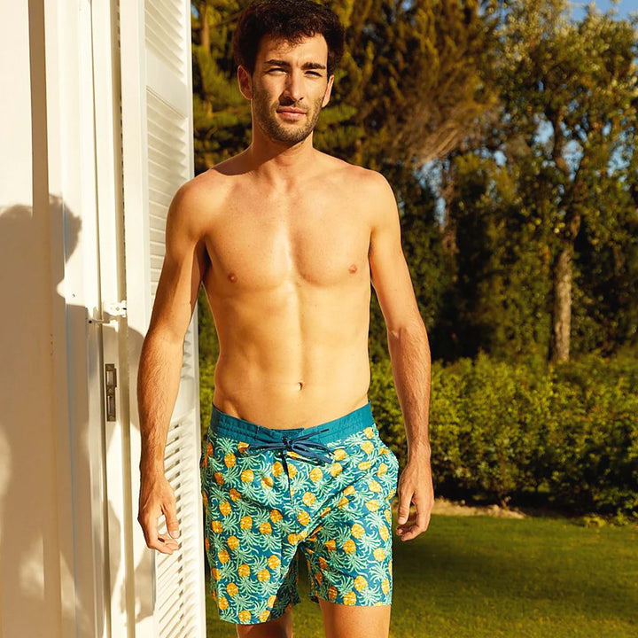 Men Swimshort Funky Pineapple - ملابس سباحة