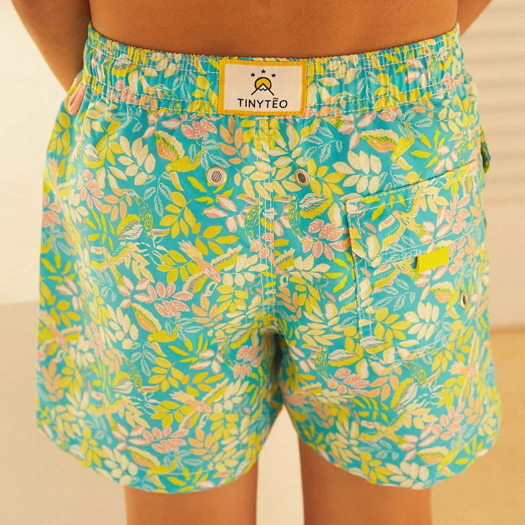 Swimshort Blue Toucan - ملابس سباحة