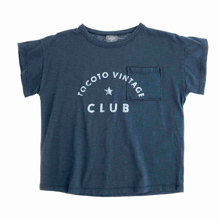 T-Shirt Boy Tocoto Vintage Club Blue - قصيرة