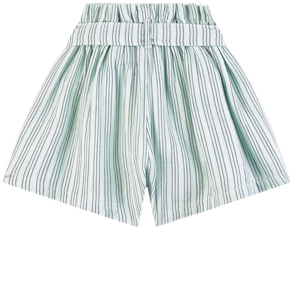 Shorts Girl Striped Girl Green - قصيرة