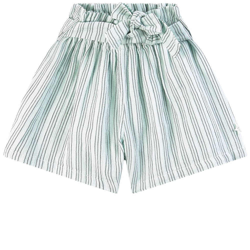 Shorts Girl Striped Girl Green - قصيرة